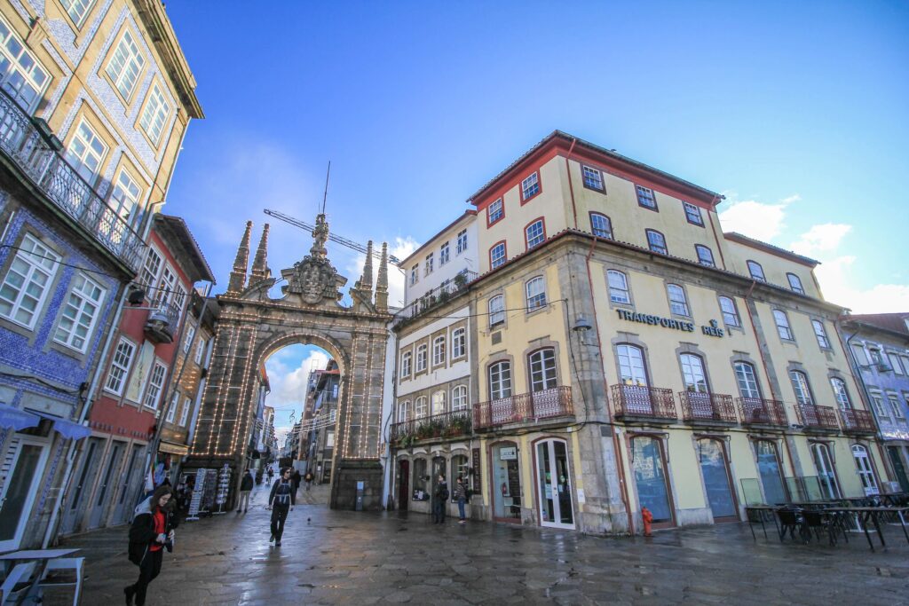 Entrance into old town Braga, Portugal - By Alex Person